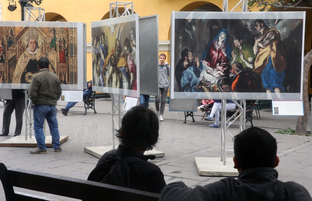 fotografia de Las obras más famosas del Museo del Prado de Madrid toman las calles de Lima EFE bbva