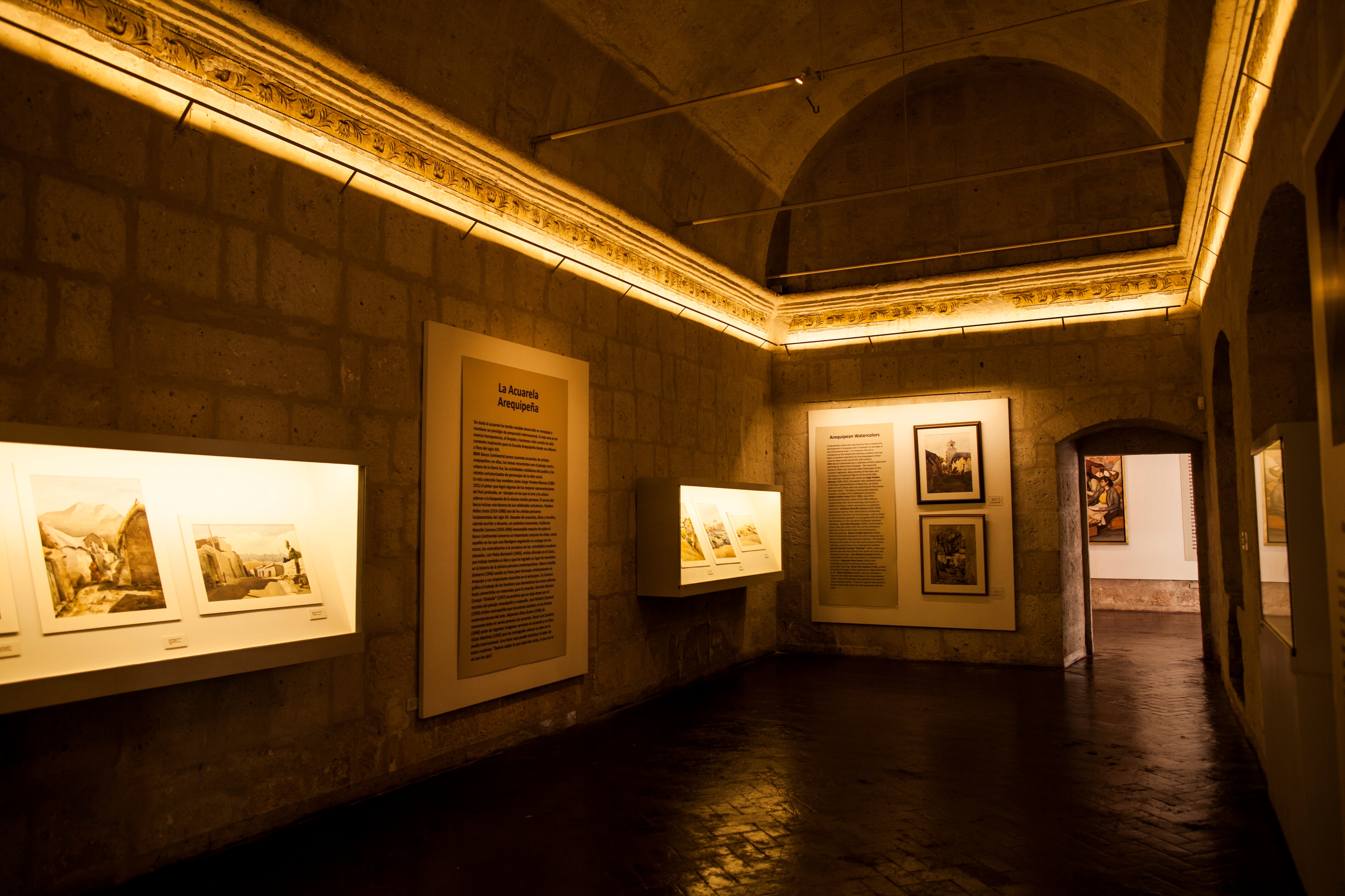 Fotografía de la sala de la acuarela en la casa Tristán del Pozo de BBVA Continental.