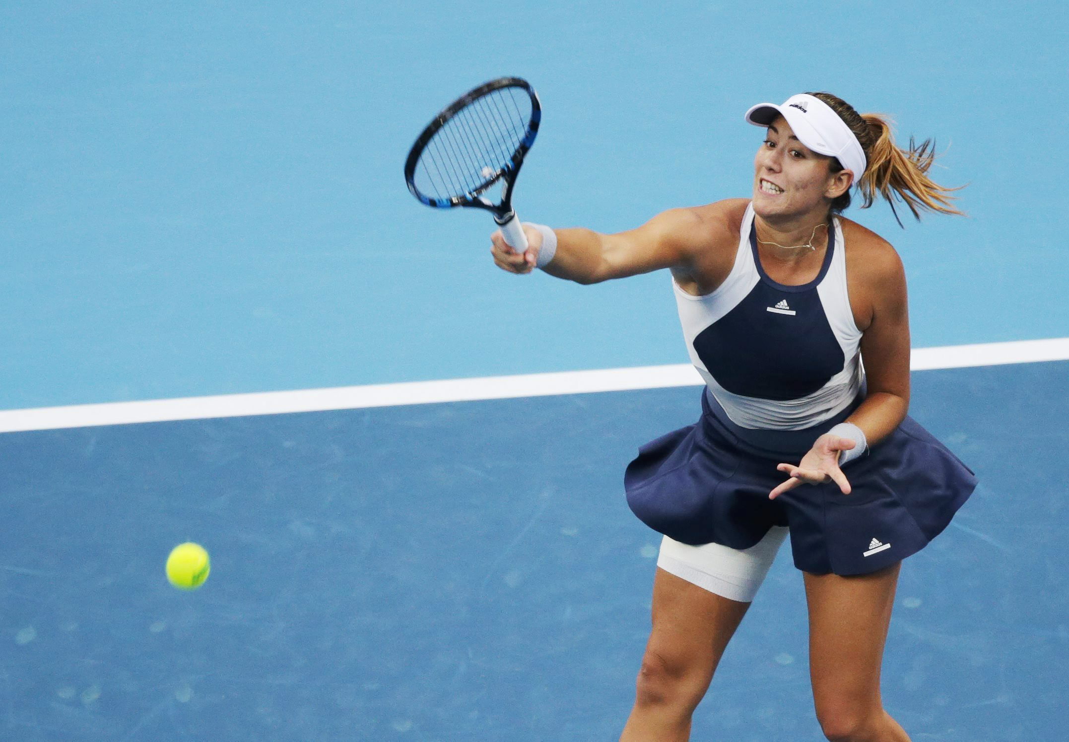 Garbiñe Muguruza en acción en el China Open de Pekín 2015. Foto: EFE Fotografía de Garbiñe Muguruza en acción en el China Open de Pekín 2015