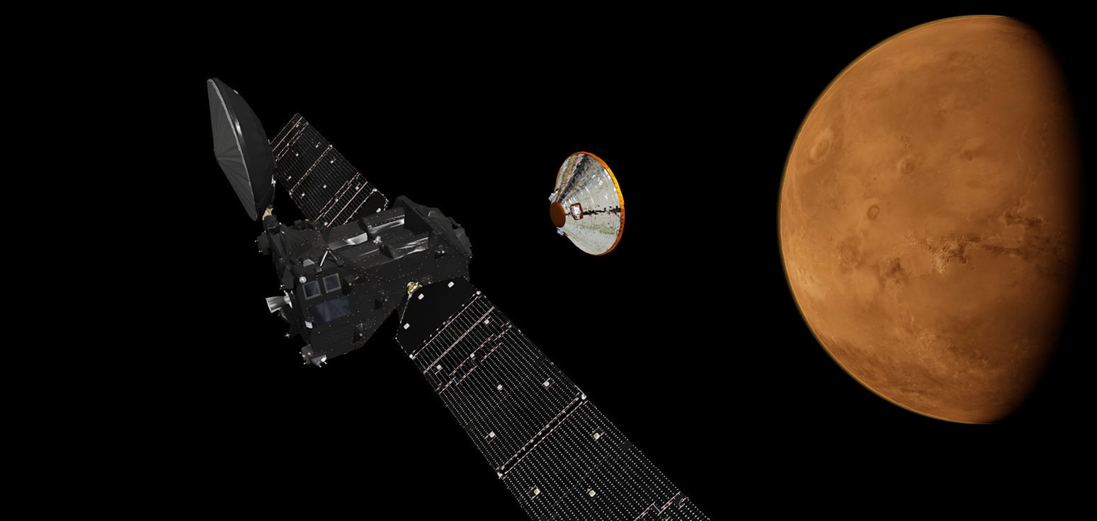 Imagen de la sonda Schiaparelli, que protagoniza una de las conferencias de la Fundación BBVA