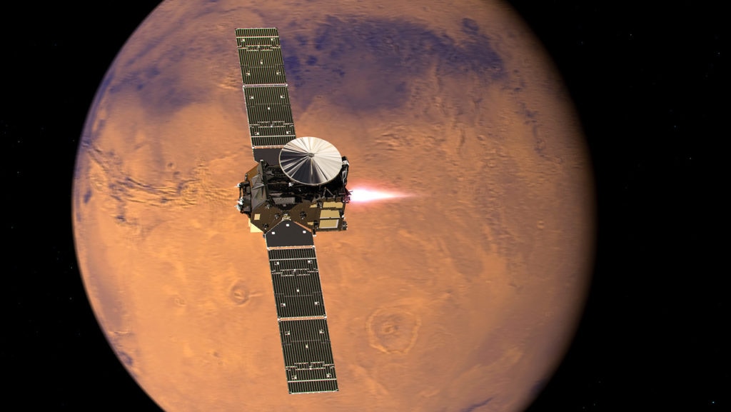Imagen de la misión ExoMars de la ESA, que protagonizó la conferencia sobre la ciencia en el cosmos de la Fundación BBVA