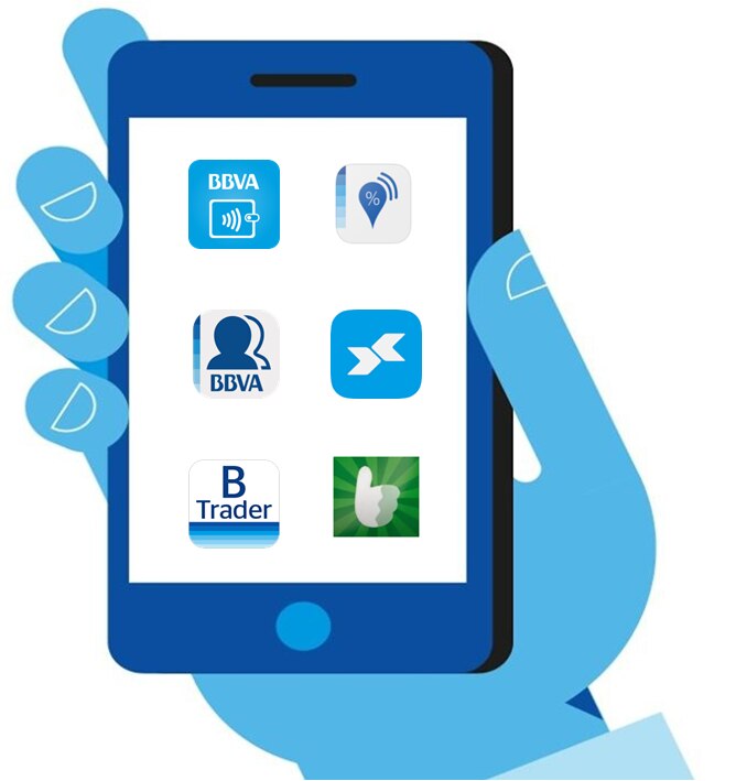 A través de teléfono móvil es posible consultar saldos y hacer operaciones bancarias Aplicaciones de la banca móvil