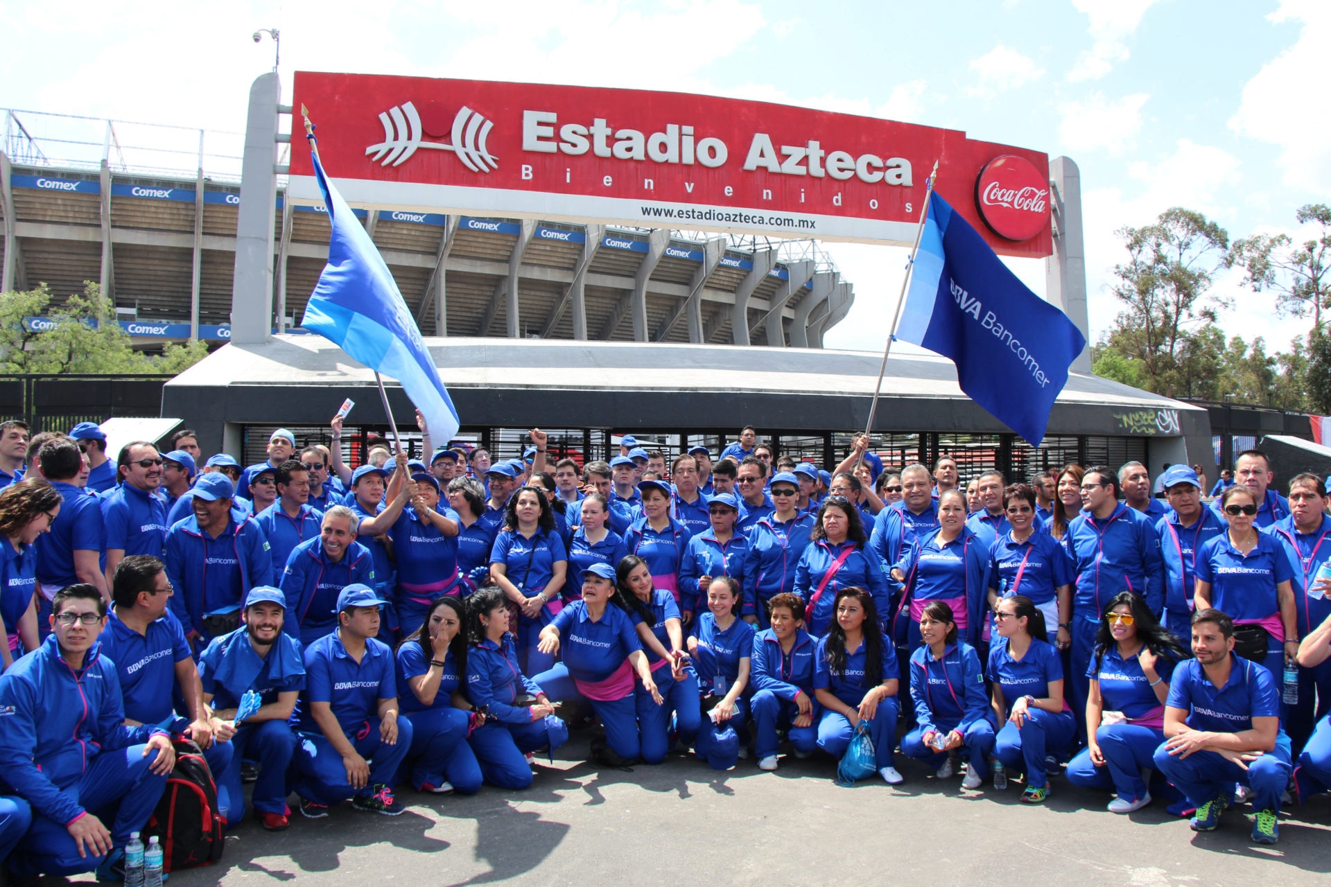 La Delegación Bancomer en la Ceremonia de apertura Juegos Bancarios 2016