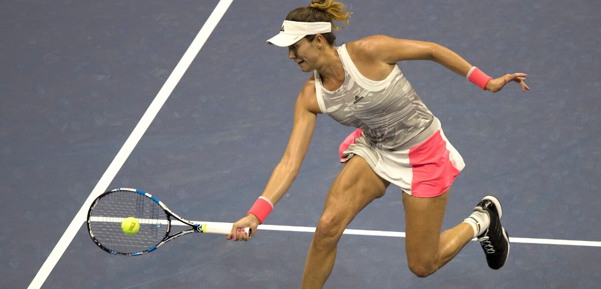 Garbiñe Muguruza, durante el partido ante Sevastova en el US Open | Foto: EFE Garbiñe Muguruza, durante el partido ante Sevastova en el US Open | Foto: EFE