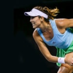 Fotografía Garbiñe Muguruza primer partido torneo de Tokio