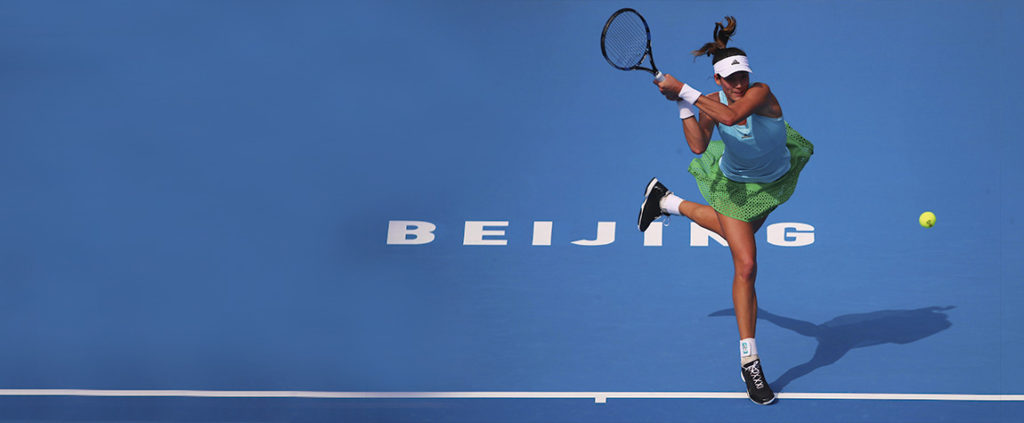 Garbiñe Muguruza en segunda ronda del China Open vs. Yulia Putintseva 2 Fotografía de Garbiñe Muguruza en segunda ronda del China Open vs. Yulia Putintseva 2