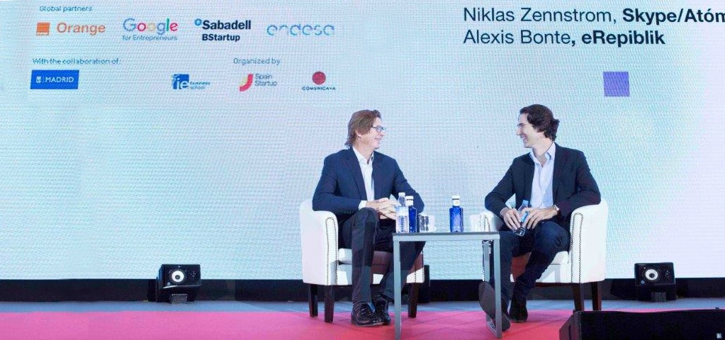 South Summit con Niklas Zennstrom y Alexis Bonte