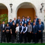 Fotografía del Comité de Dirección y ejecutivos de BBVA Continental en la ciudad de Arequipa.