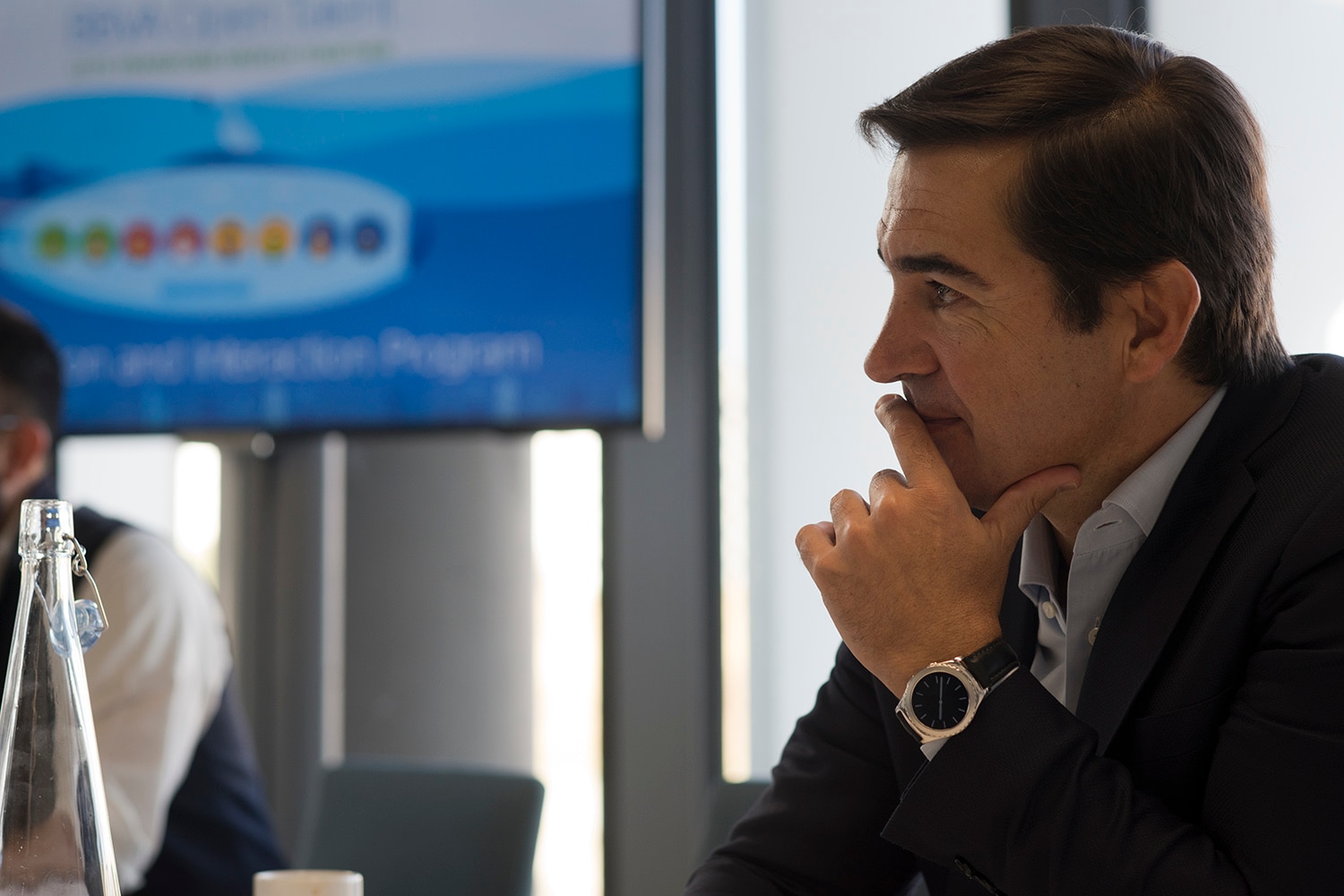 Carlos Torres Vila asiste a una de las charlas de la immersion week de Open talent 2016 Carlos Torres Vila en Immersion week