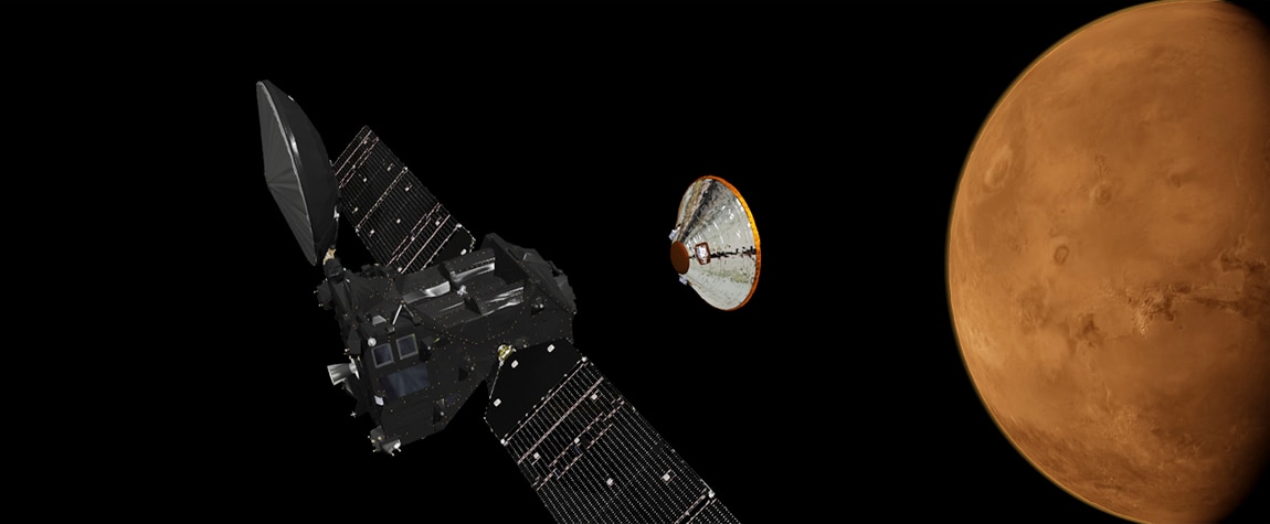 Imagen de las naves de la misión ExoMars, que Mark McCaughrean explicó en la Fundación BBVA