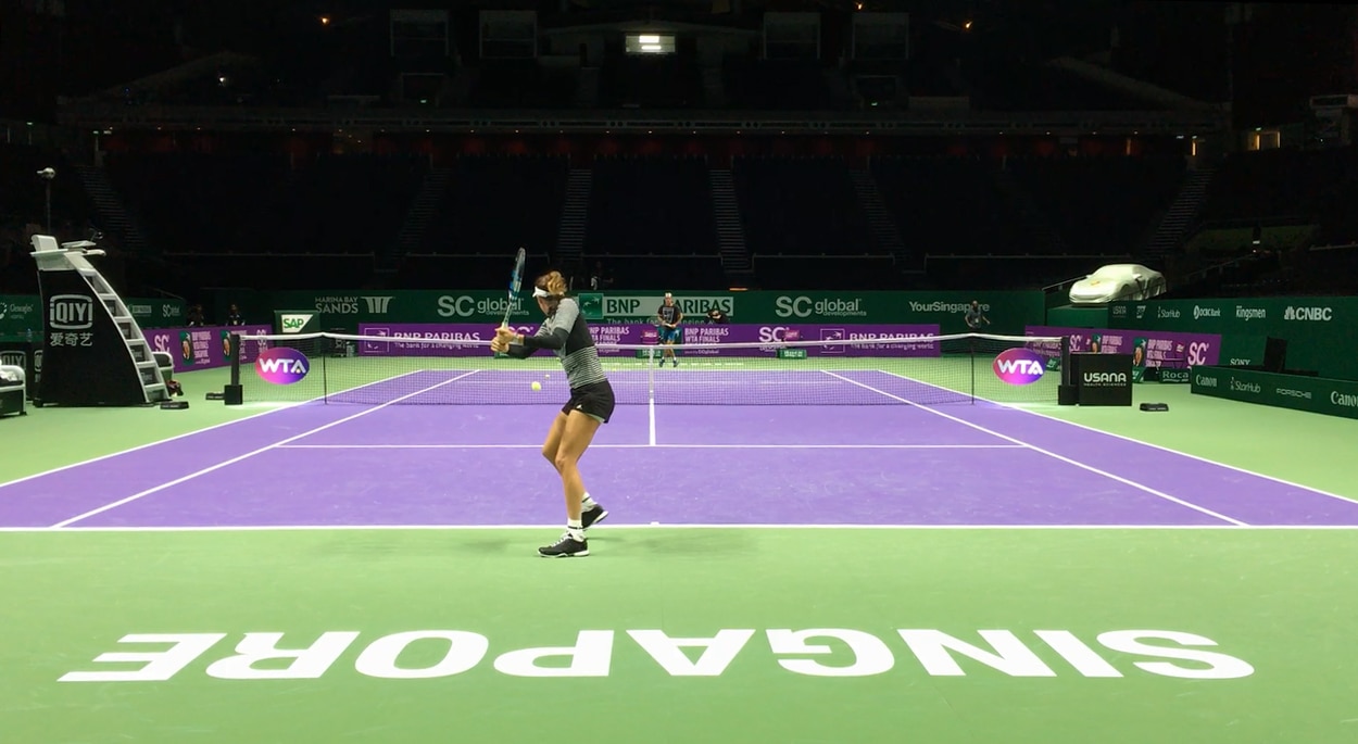 Garbiñe Muguruza prepara las WTA Finals de Singapur Garbiñe Muguruza prepara las WTA Finals de Singapur
