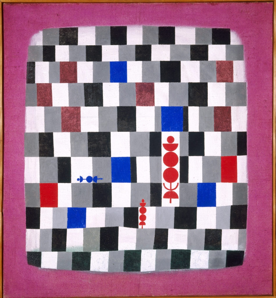 Imagen del cuadro de Gran tablero de ajedrez, de Paul Klee, que forma parte de la exposición patrocinada por la Fundación BBVA en la Fundació Miró de Barcelona