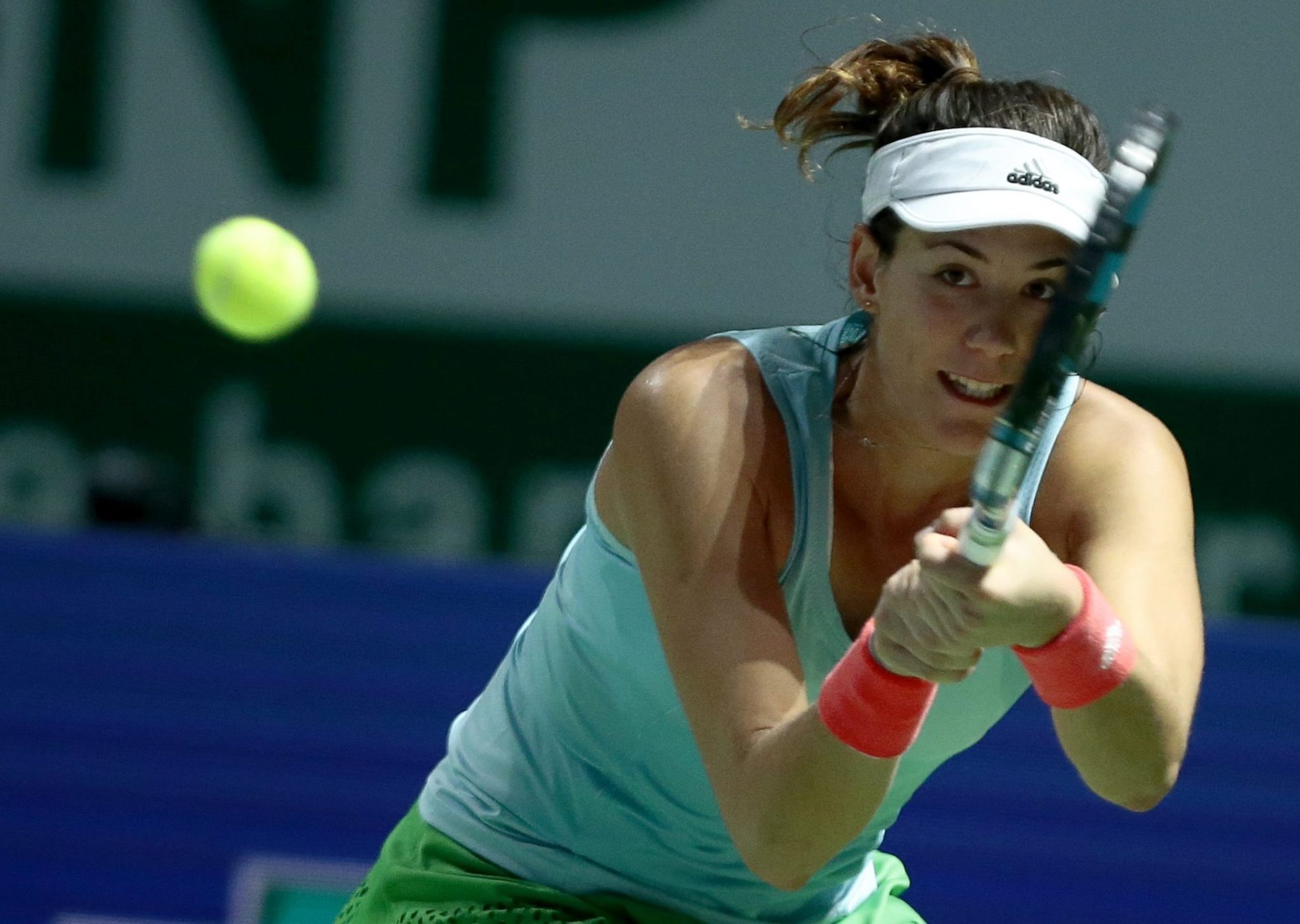Fotografía de garbiñe muguruza-tercer partido-wta finals-singapur-2016