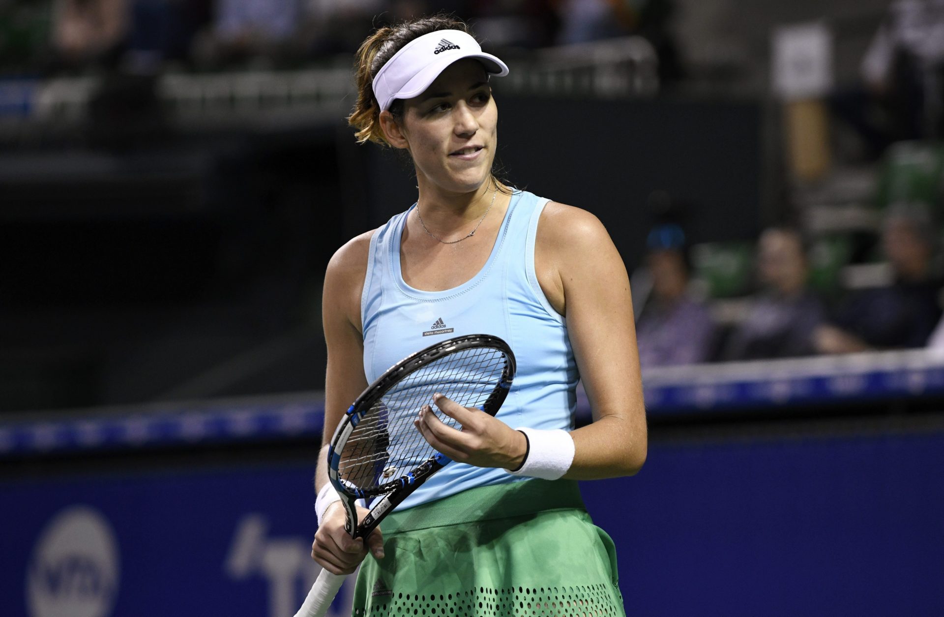 Garbiñe Muguruza durante un partido del torneo de Tokio 2016