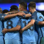 Los jugadores del Manchester City celebran un gol | Foto: EFE