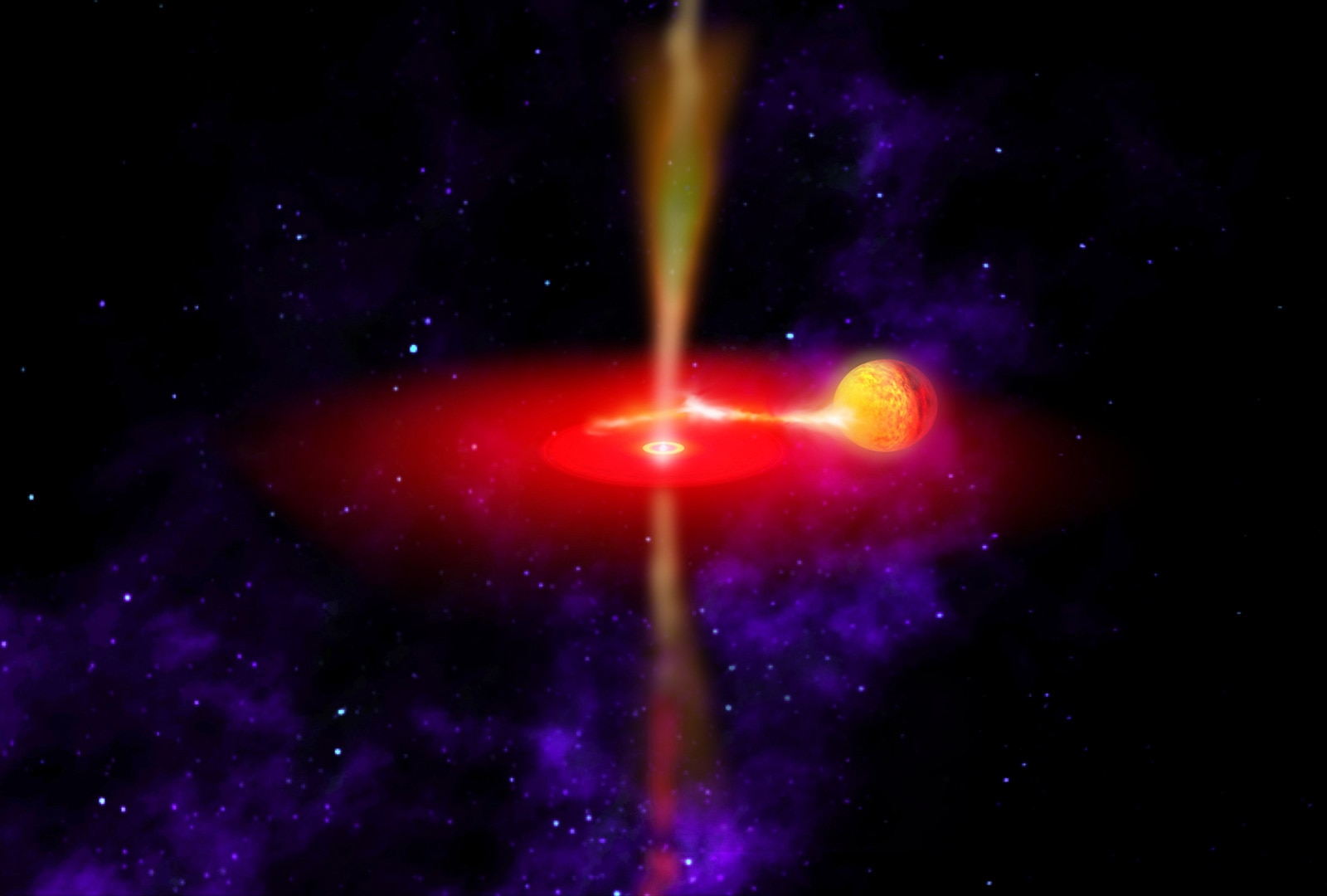 Imagen Recreacion NASA agujero negro conferenccia sobre agujeros negros fundación bbva imagen nasa