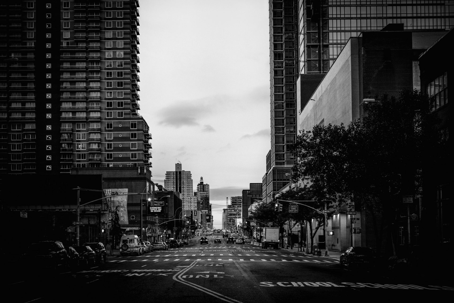 recurso, ciudad, blanco y negro, urbano, barrio, edificios, negocios
