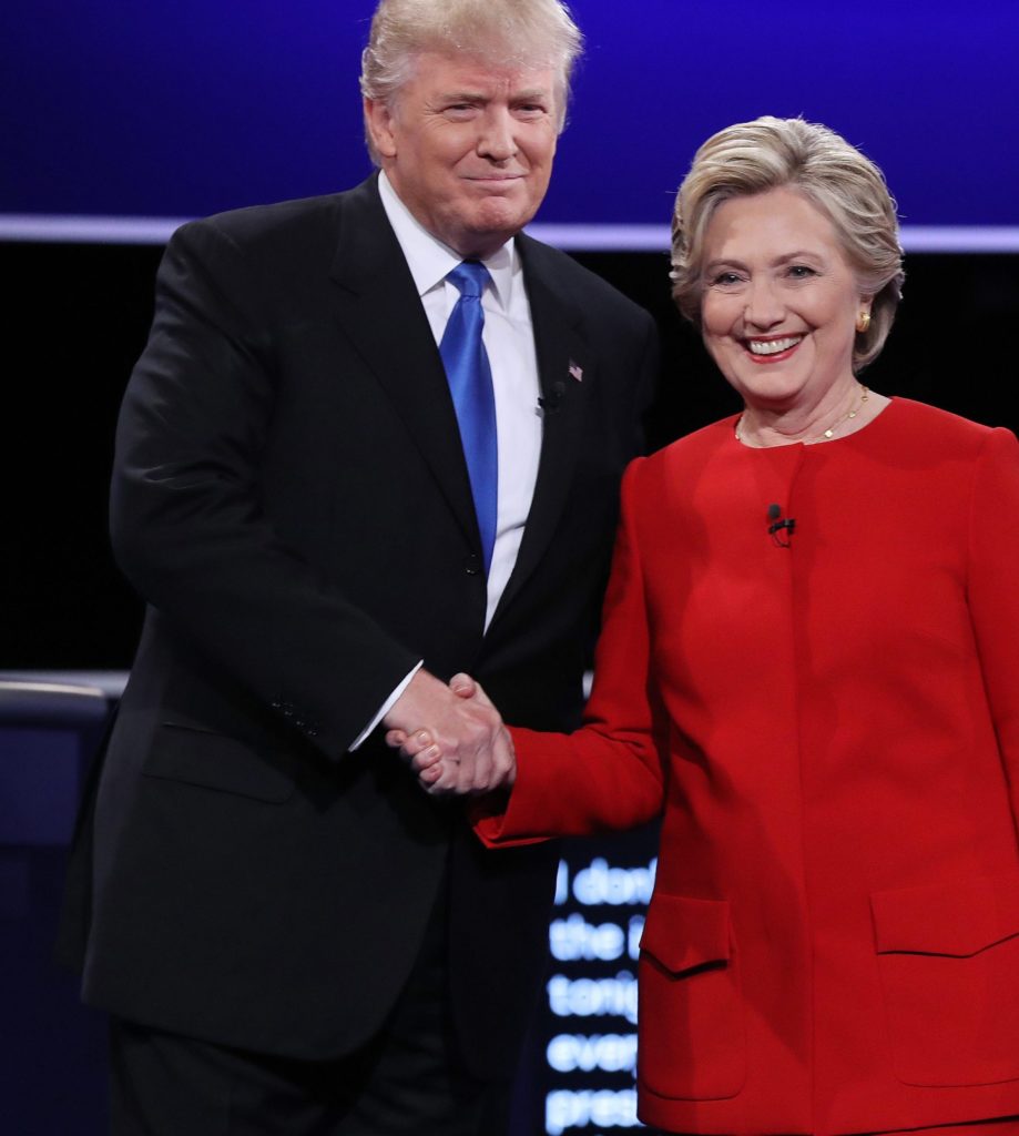 Donald Trump y Hillary Clinton durante el debate presidencial | Foto: EFE