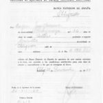 Documento antiguo de apertura de cuenta Paraguay
