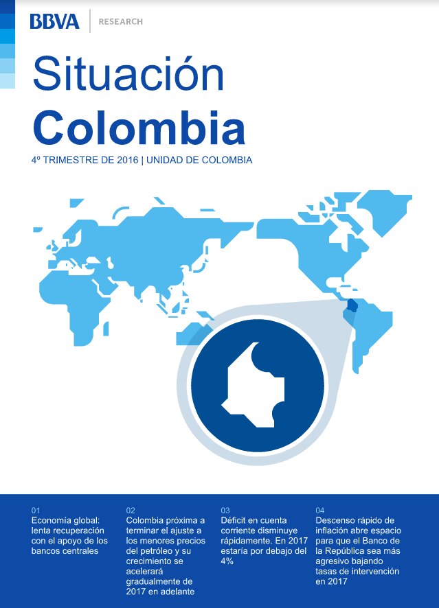 Situación Colombia 4° trimestre del 2016 Fotografía de Situación Colombia 4° trimestre del 2016