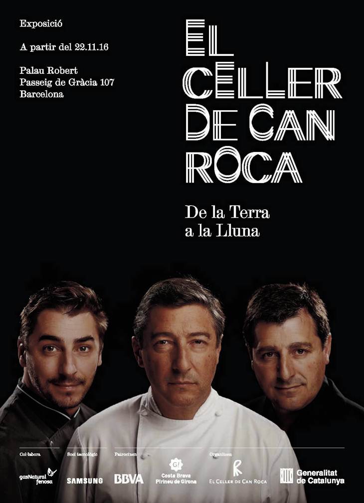 Cartel de la exposición De la terra a la lluna por los 30 años de El Celler de Can Roca Cartel de la exposición De la terra a la lluna por los 30 años de El Celler de Can Roca