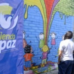 Fotografía de Mural pintado como parte de las actividades de Tejiendo Paz