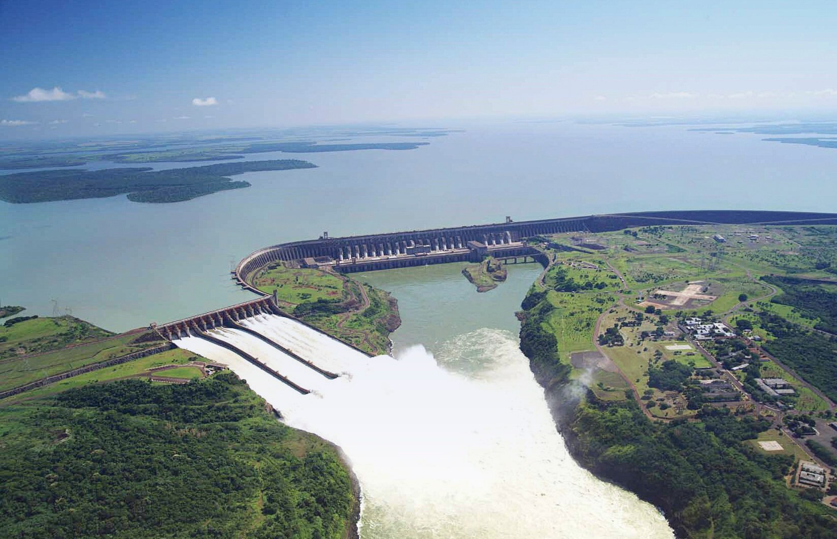 Vista Aérea Represa Itaipu Represa Itaipu Paraguay