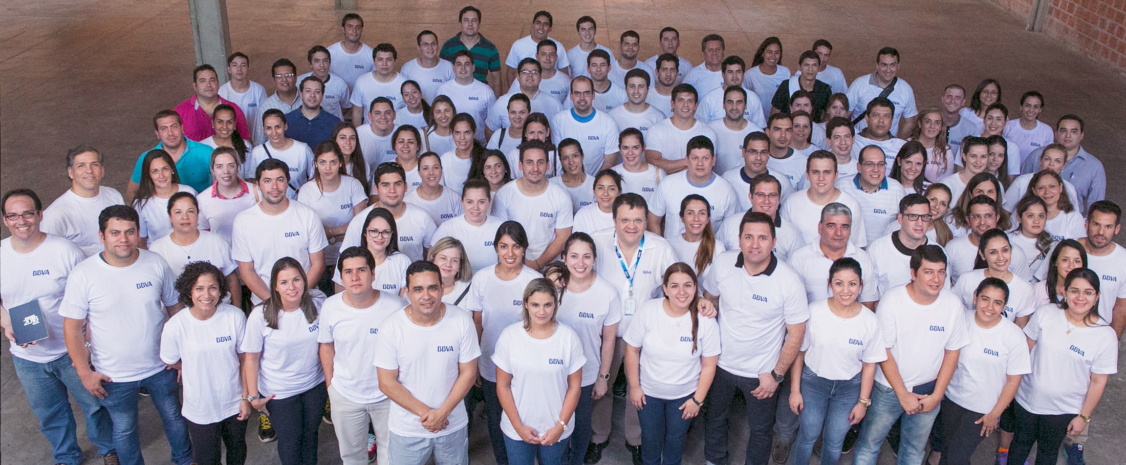 Parte del equipo de BBVA Paraguay en jornadas Equipo de BBVA Paraguay