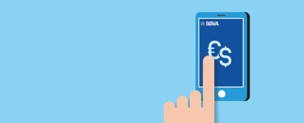 divisas, moneda extranjera, app BBVA Cambio de divisa BBVA