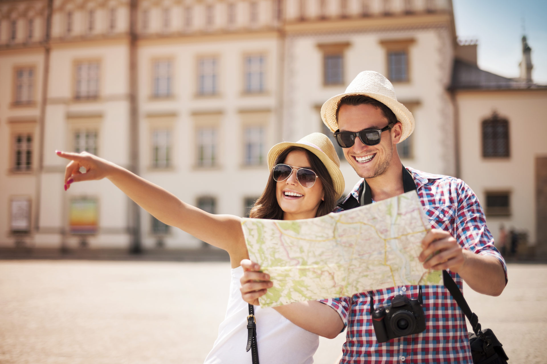Recurso pareja de turistas