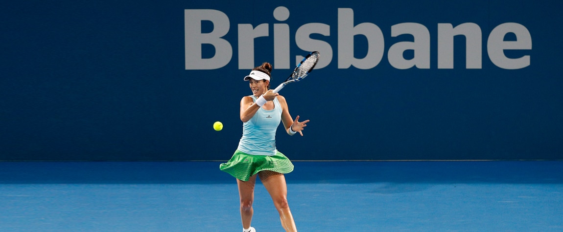 Garbiñe Muguruza dice adios a Brisbane por molestias en el aductor Garbiñe Muguruza dice adios a Brisbane por molestias en el aductor