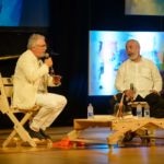 El escritor cubano, Leonardo Padura, fue el invitado de BBVA Colombia al Hay Festival