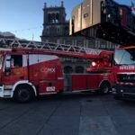 Entrega de camiones a los bomberos de la Ciudad de México