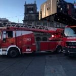 Entrega de camiones a los bomberos de la Ciudad de México