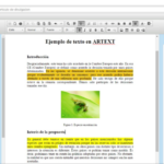 Imagen de una pantalla de la herramienta ArText, un sistema automático de redacción desarrollado con ayuda de la Fundación BBVA