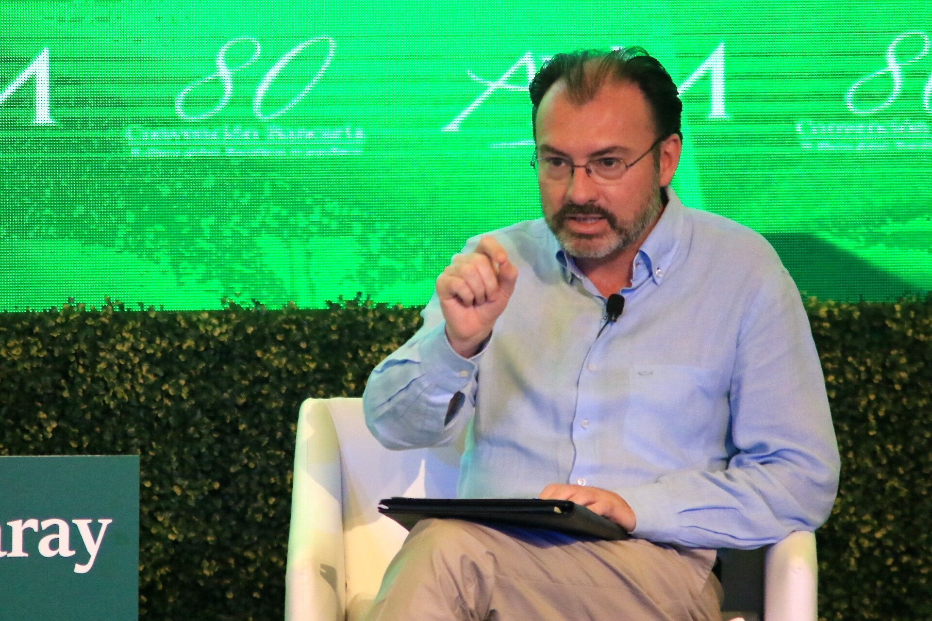 El Secretario de Relaciones Exteriores, Luis Videgaray, en la 80 Convención Bancaria Luis Videgaray, titular de Relaciones Exteriores de México