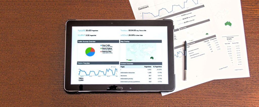 Ipad y números financieros Imagen recurso resultados