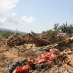 Fotografía donación BBVA a Mocoa, Colombia por desastre invernal