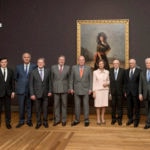 Imagen de los reyes Don Juan Carlos y Doña Sofía en la Inauguración de la Exposición Tesoros de la Hispanic Society, patrocinada por la Fundación BBVA en el Museo del Prado