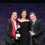 Jordi y Joan Roca recogen el Ferrari Trento Art Of Hospitality Award en el World's 50 Best 2017 (Foto de The World’s 50 Best Restaurants)