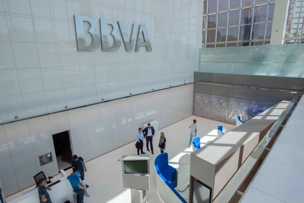 Vista desde arriba Sucursal BBVA Torre, casa central de BBVA Francés, Buenos Aires Sucursal BBVA Torre