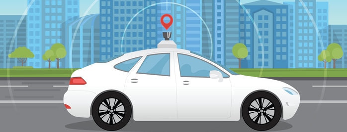 Self-driving driverless recurso tech coche autonomo inteligencia artificial satelite grafico dibujo innovacion tech