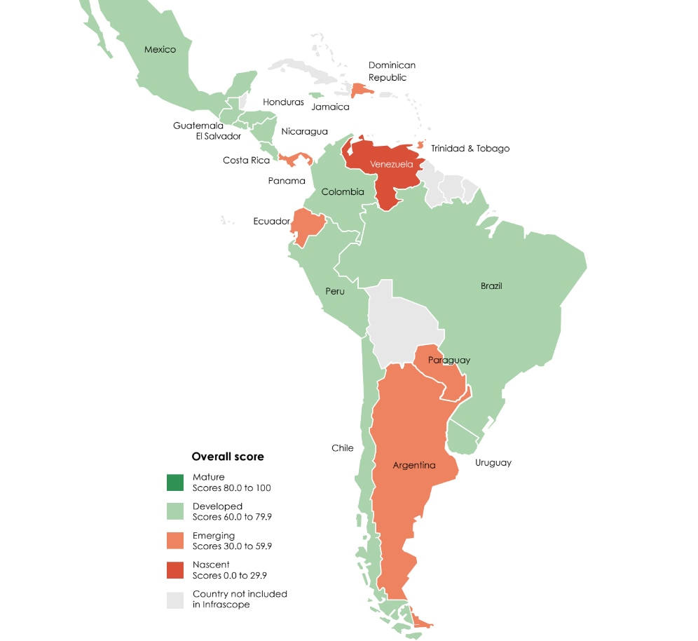 Mapa de alianzas público-privadas en América Latina