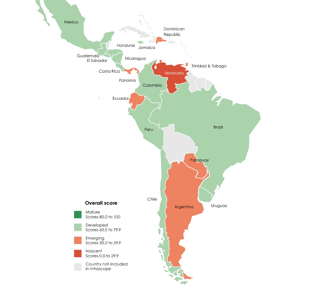 Mapa de alianzas público-privadas en América Latina Mapa de alianzas público-privadas en América Latina