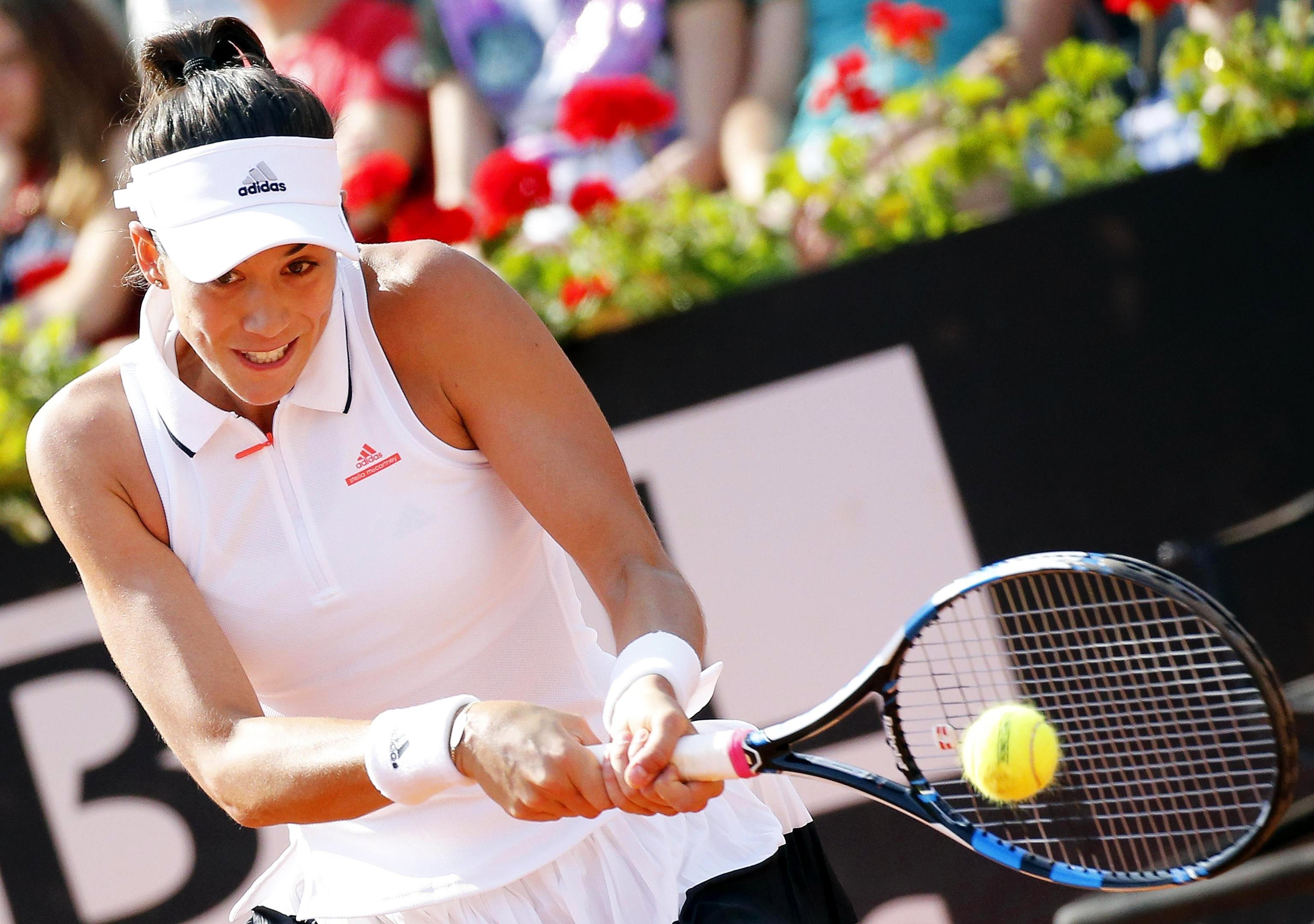 Garbiñe Muguruza en octavos de Roma Garbiñe Muguruza en octavos de Roma