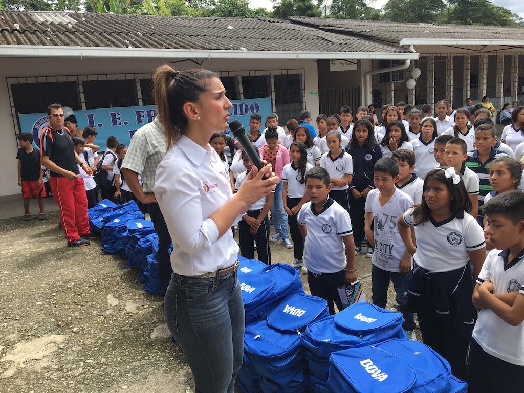 Fotografía de la Ministra de Educación