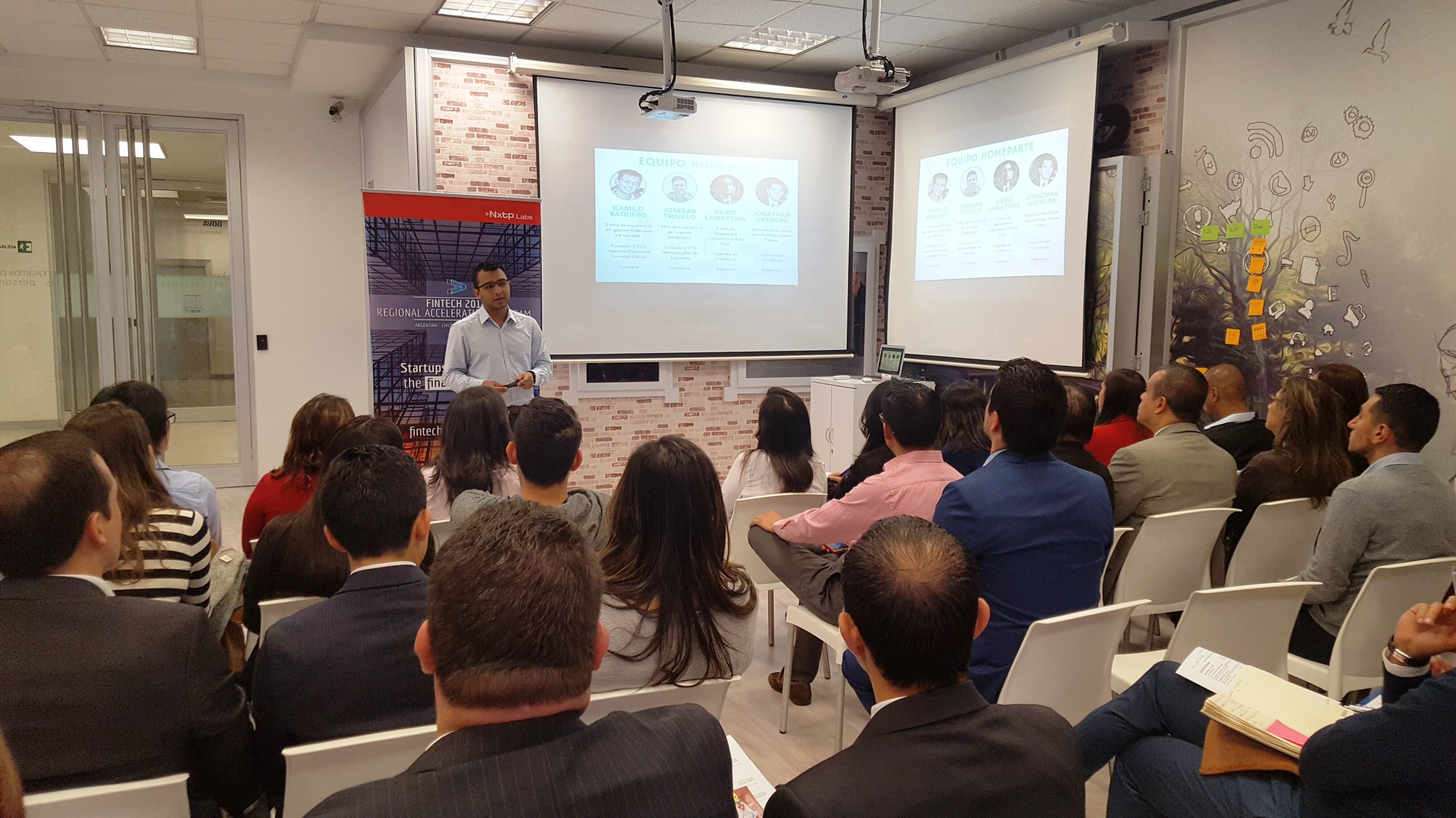 Camilo Baquero, CEO de HomeParte, habló en BBVA de como esta startup permite a más personas participar en el invertir en el mercado inmobiliario Fotografía de Camilo Baquero, CEO de HomeParte, habló en BBVA de como esta startup permite a más personas participar en el invertir en el mercado inmobiliario