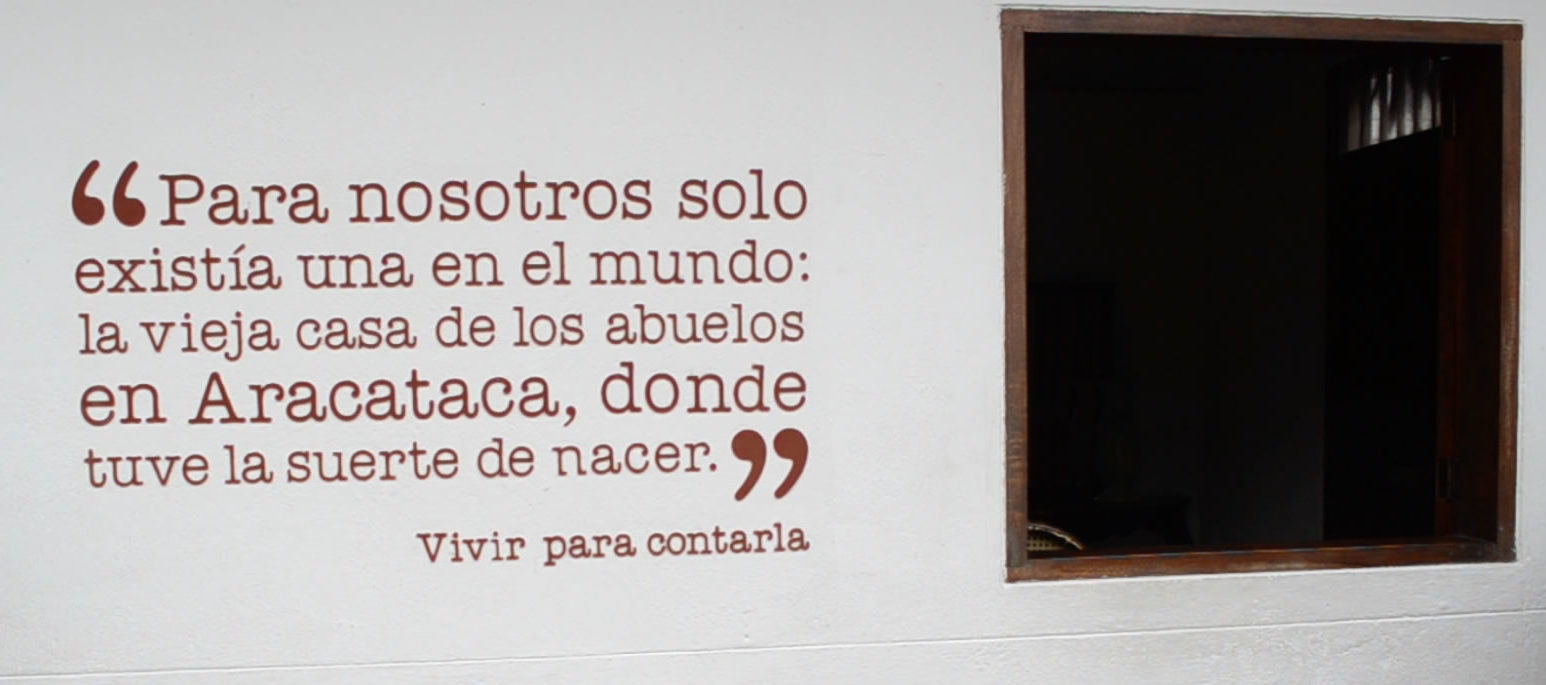 Texto de Gabriel García Márquez en Vivir para contarla - casa del nobel en Aracataca