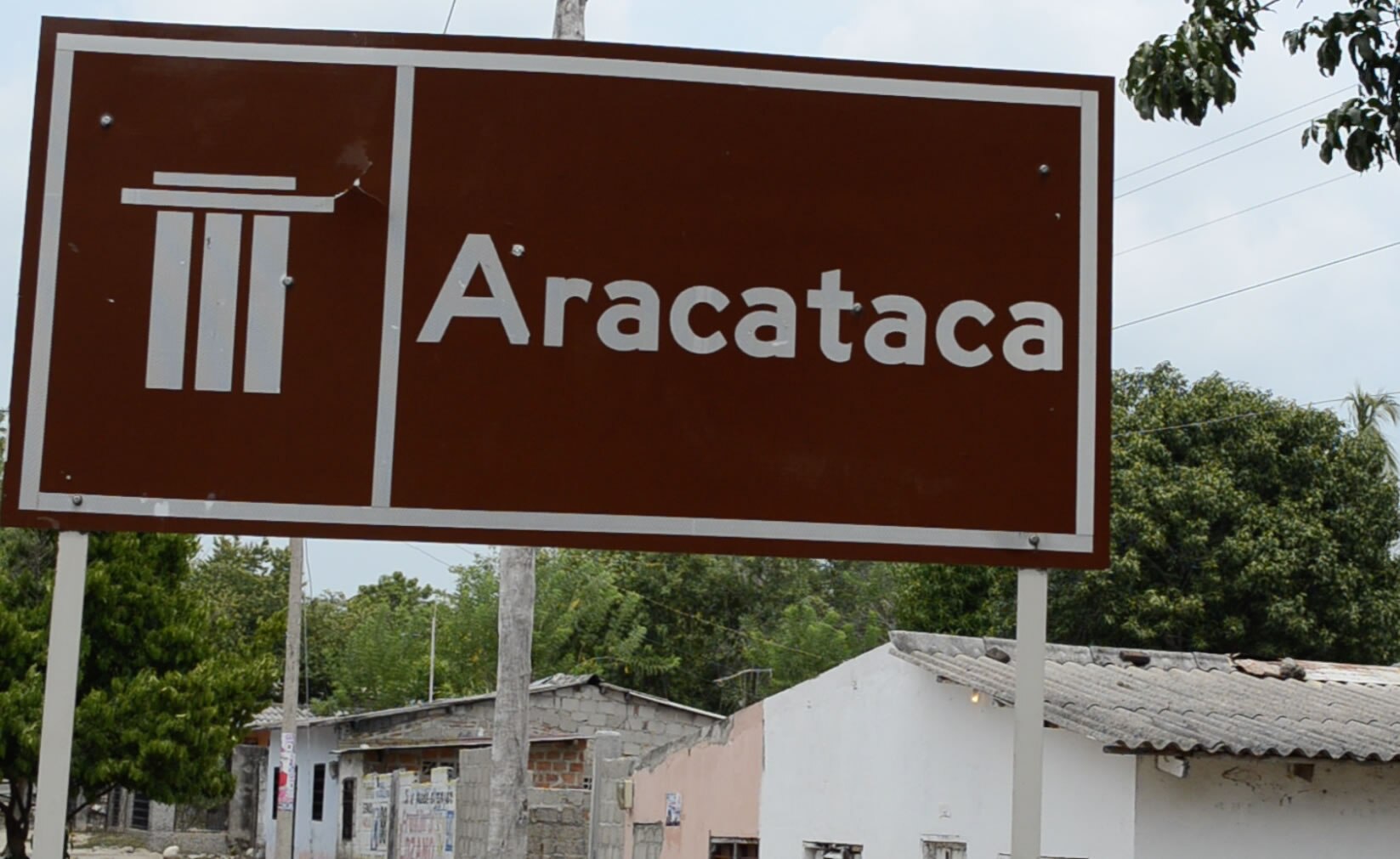 Entrada a Aracataca, pueblo donde nació García Márquez