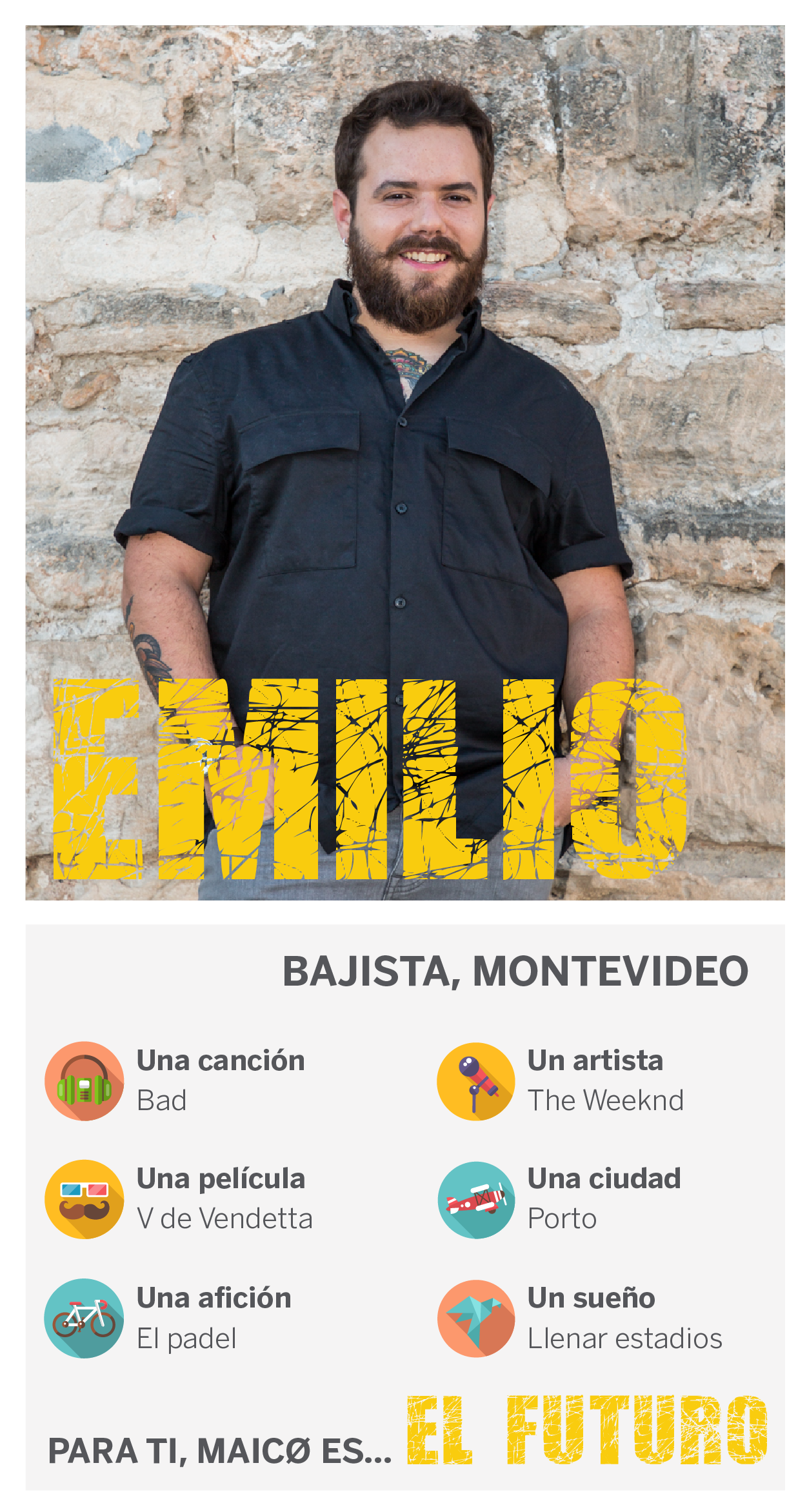 Ficha de Emilio, bajista de Maico ficha_maico_angel